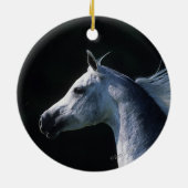 Arab Horse Headshot 2 Keramisch Ornament (Achterkant)