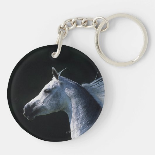 Arab Horse Headshot 2 Sleutelhanger (Achterkant)