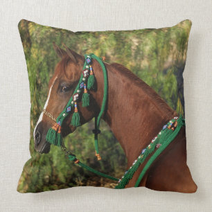 Arab Horse Headshot met bridle Kussen