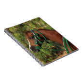 Arab Horse Headshot met bridle Notitieboek (Rechterzijde)