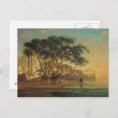 Arab Oasis, 1853 Briefkaart (Voorkant / Achterkant)