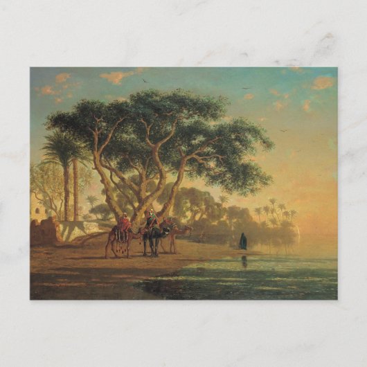 Arab Oasis, 1853 Briefkaart (Voorkant)