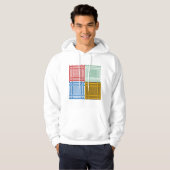 Arab Shemagh Sjaals Mannen Hoodie (Voorkant volledig)