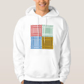 Arab Shemagh Sjaals Mannen Hoodie (Voorkant)
