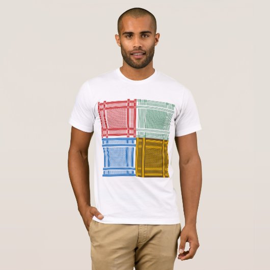 Arab Shemagh sjaals Mannen T-shirt (Voorkant volledig)