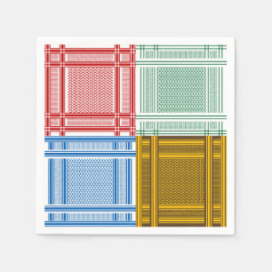 Arab Shemagh sjaals papieren servetten