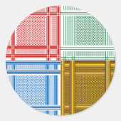 Arab Shemagh Sjaals Stickers (Voorkant)