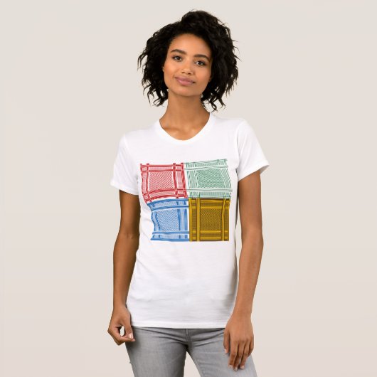 Arab Shemagh Sjaals Vrouwen T-shirt (Voorkant volledig)