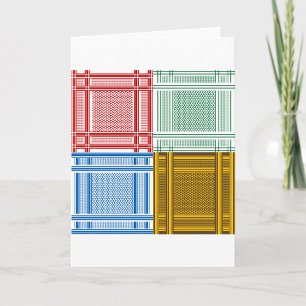 Arab Shemagh Sjaals Wenskaarten Kaart