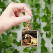 ARAB TENT MET HORSEN , ANDERE DIEREN SLEUTELHANGER (Hand)