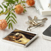 ARAB TENT MET HORSEN , ANDERE DIEREN SLEUTELHANGER (Zijkant)