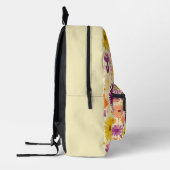 Arabella Cascading Modern Floral Pattern Bedrukte Rugzak (Links)