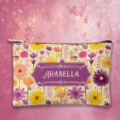 Arabella Cascading Modern Floral Pattern Etui