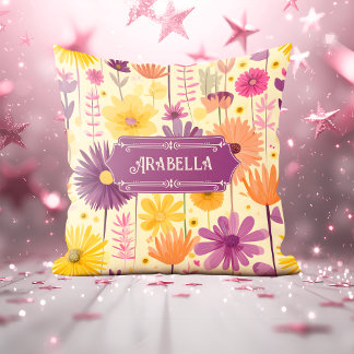 Arabella Cascading Modern Floral Pattern Kussen