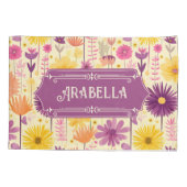 Arabella Cascading Modern Floral Pattern Kussensloop (Achterkant)