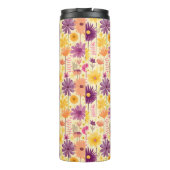 Arabella Cascading Modern Floral Pattern Thermosbeker (Achterkant)
