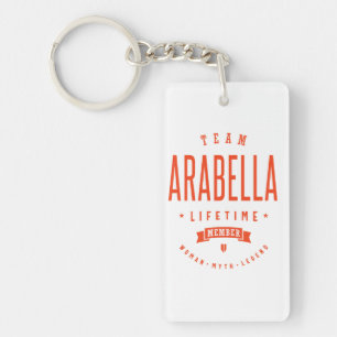 Arabella Persoonlijke naam Birthday Gift Sleutelhanger