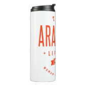 Arabella Persoonlijke naam Birthday Gift Thermosbeker (Gedraaid links)