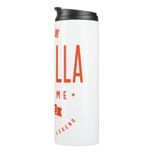 Arabella Persoonlijke naam Birthday Gift Thermosbeker (Geroteerd rechts)