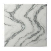 Arabescato Flow – Elegant wervelend wit marmer Tegeltje (Voorkant)