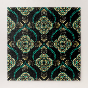 Arabesk Bloemen, Elegantiepatroon. Legpuzzel
