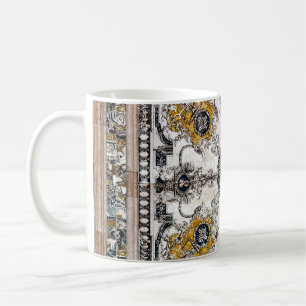 Arabesk Marmeren Textuur Patchwork Koffiemok