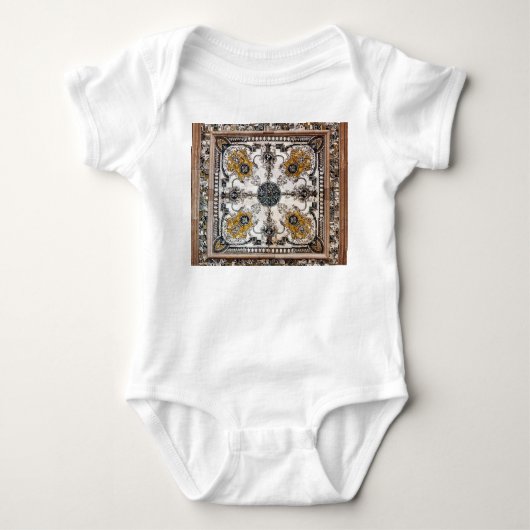 Arabesk Marmeren Textuur Patchwork Romper (Voorkant)