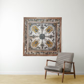 Arabesk Marmeren Textuur Patchwork Wandkleed (In Situ (horizontaal))