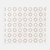 Arabesk Marokkaans patroon Fleece Deken (Voorkant (Horizontaal))