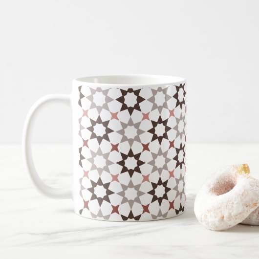 Arabesk Marokkaans patroon Koffiemok (Met donut)