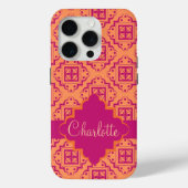 Arabesk Marokkaans Sinaasappel magenta naam person Case-Mate iPhone Case (Achterkant)