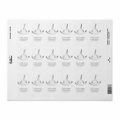 Arabesk op de reformer etiket (Full Sheet)