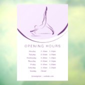 Arabesk op de reformer | Kleur Raamsticker (Vel 3)