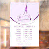 Arabesk op de reformer | Kleur Raamsticker (Vel 2)