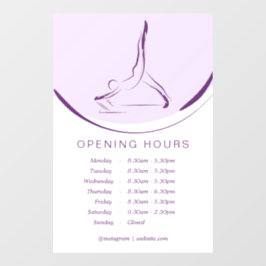 Arabesk op de reformer | Kleur Raamsticker