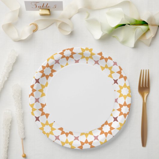 Arabesk patroonpapier bord (Huwelijk)