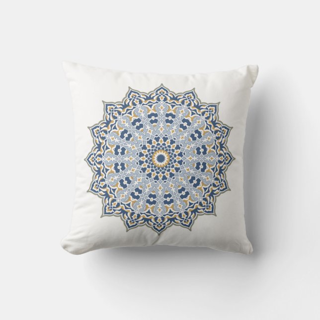 Arabesk Perzisch Oriëntaals Arabisch Turks Decor Kussen (Voorkant)