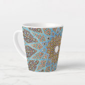 Arabesk Perzisch Oriëntaals Arabisch Turks Decor Latte Mok (Linkerhoek)