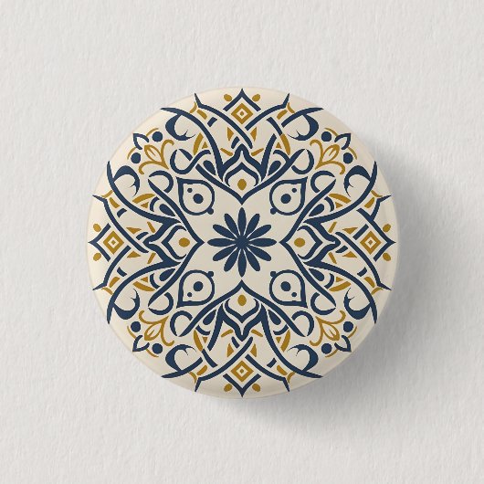 arabesk ronde button 3,2 cm (Voorkant)
