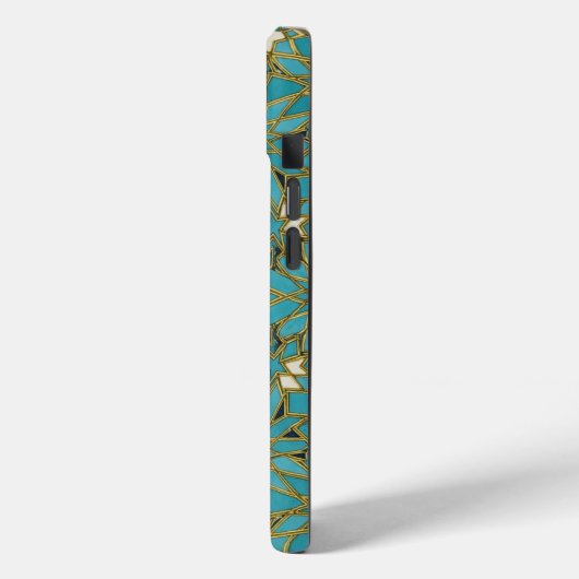 arabesk turquoise Case-Mate iPhone case (Achterkant / Links)