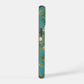 arabesk turquoise iPhone 15 case (Rechterkant)