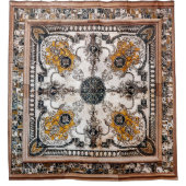 arabeske marmer textuur abstracte  achtergrond douchegordijn (Voorkant)