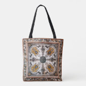 arabeske marmer textuur abstracte  achtergrond tote bag (Achterkant)