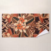 Arabesque.  abstract  floraalnaadloos badhanddoek (Badhanddoek)