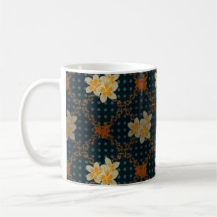 Arabesque.  abstracte rooster florale naadloos koffiemok