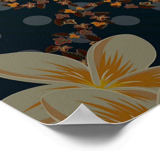 Arabesque.  abstracte rooster florale naadloos poster (Hoek)