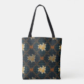 Arabesque. abstracte rooster florale naadloos tote bag (Achterkant)