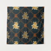 Arabesque. abstracte rooster florale naadloos wandkleed (Voorkant (horizontaal))