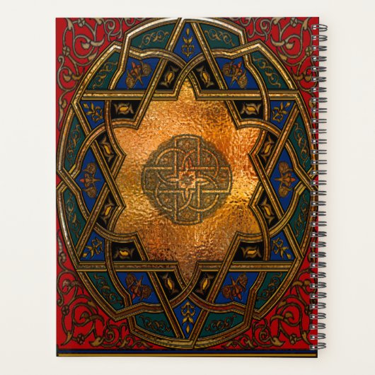 Arabesque Art Deco Antiek stijl juwelen Planner (Achterkant)