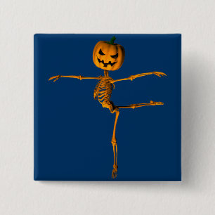 Arabesque Ballet Positie Vierkante Button 5,1 Cm